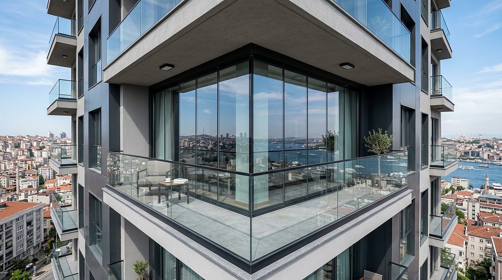 Gökkubbe İnşaat Mühendislik cam balkon ve yapı uygulaması