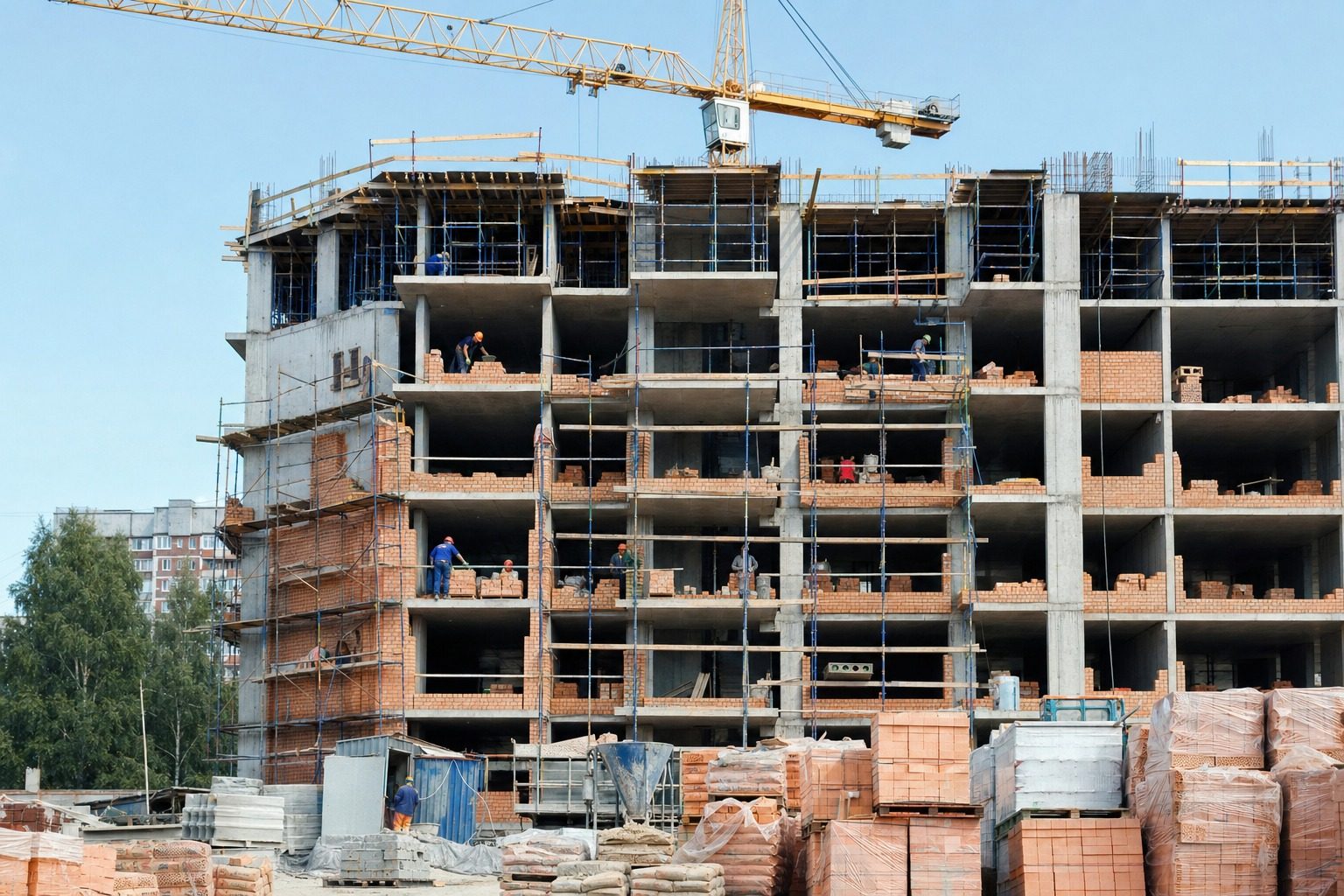 Gökkubbe İnşaat Mühendislik bina yapım çalışması